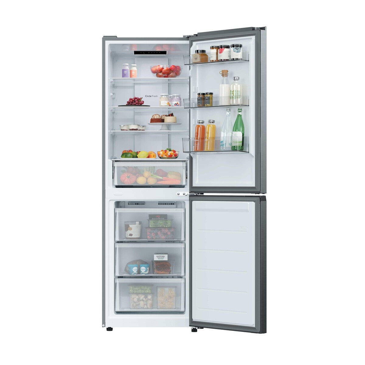 Réfrigérateur congélateur en bas Candy CNCQ2T6S18DX Inox