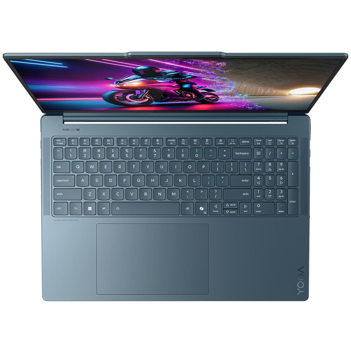 PC portable Lenovo Yoga Pro 9 16IAH10 16” OLED 120 Hz Intel® Core™ Ultra 7 32 Go RAM 1 To SSD Bleu