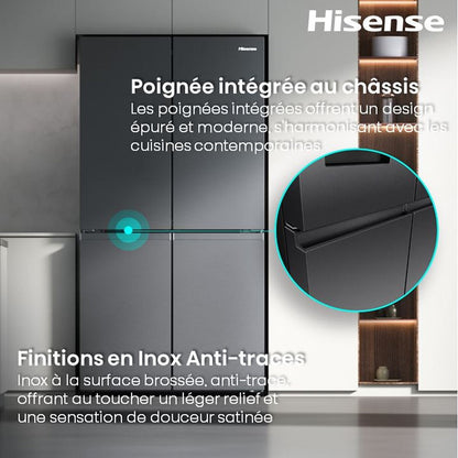 Réfrigérateur multi-portes Hisense RQ5P640SSSD