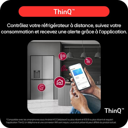 Réfrigérateur américain Lg GSLC40EPFE