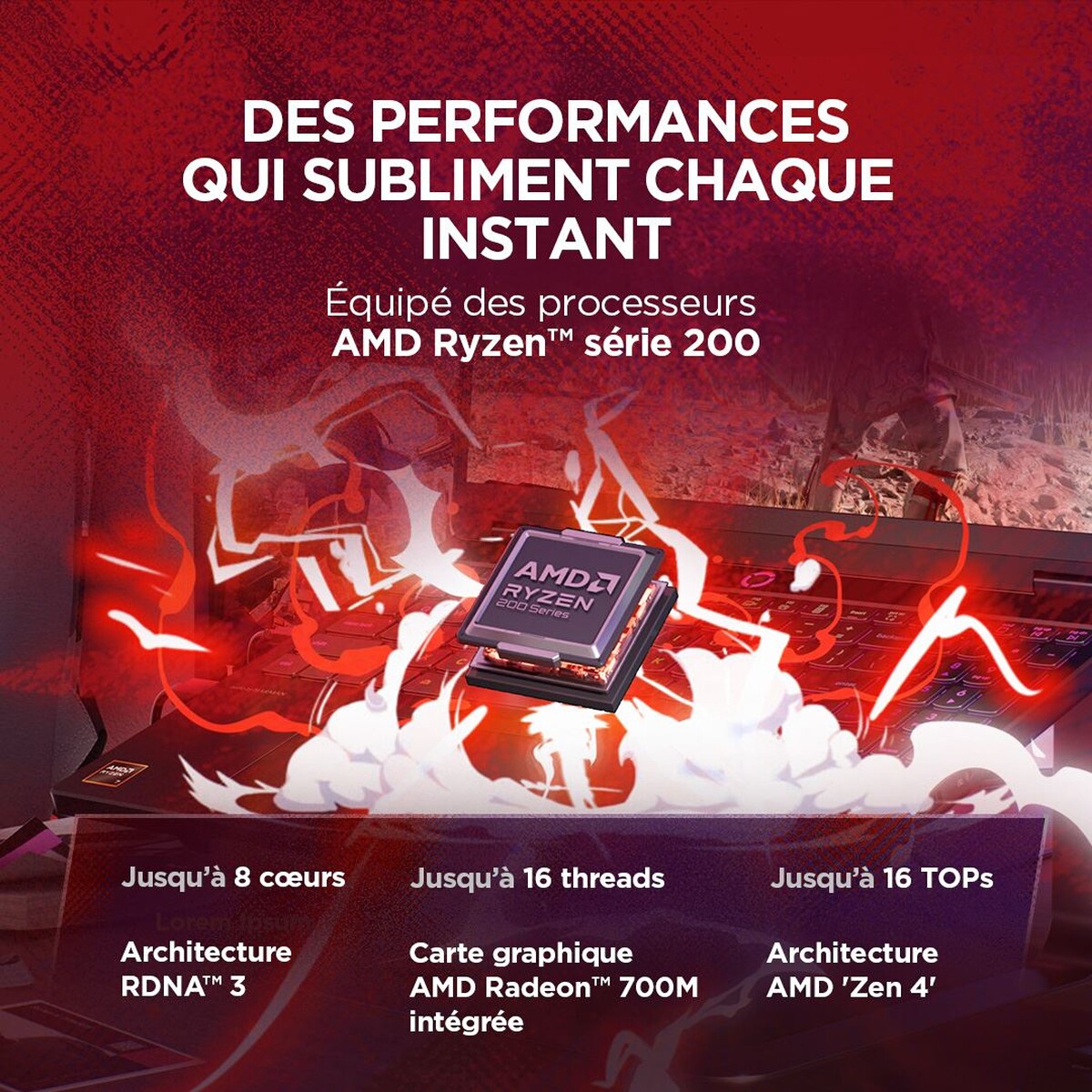 PC portable Lenovo gaming Legion 5 15AHP11 15,3" OLED WQXGA 165 Hz AMD Ryzen™ AI 7 16 Go RAM 512 Go SSD NVidia GeForce RTX 5060 Noir éclipse