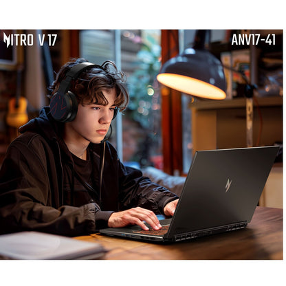 PC portable Acer gaming Nitro V 17 AI ANV17-41-R76N 17,3" LCD 144 Hz AMD Ryzen™ 7 16 Go RAM 1 To SSD Nvidia GeForce RTX 5070 Noir