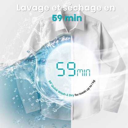 Lave-linge séchant Hisense WD1I8042BWP2 Blanc