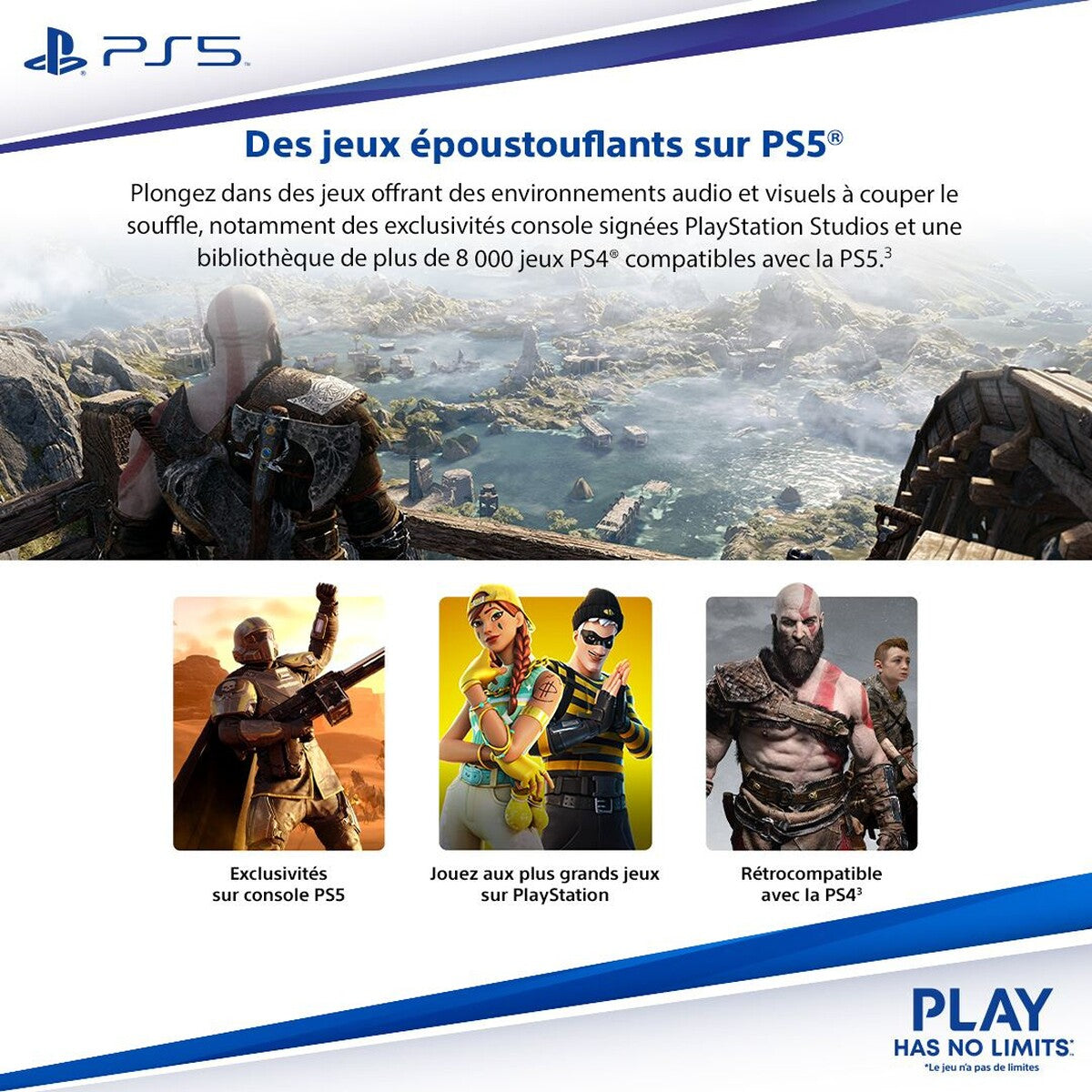 Console PlayStation 5 Sony Console PS5 Slim Edition Standard châssis D
