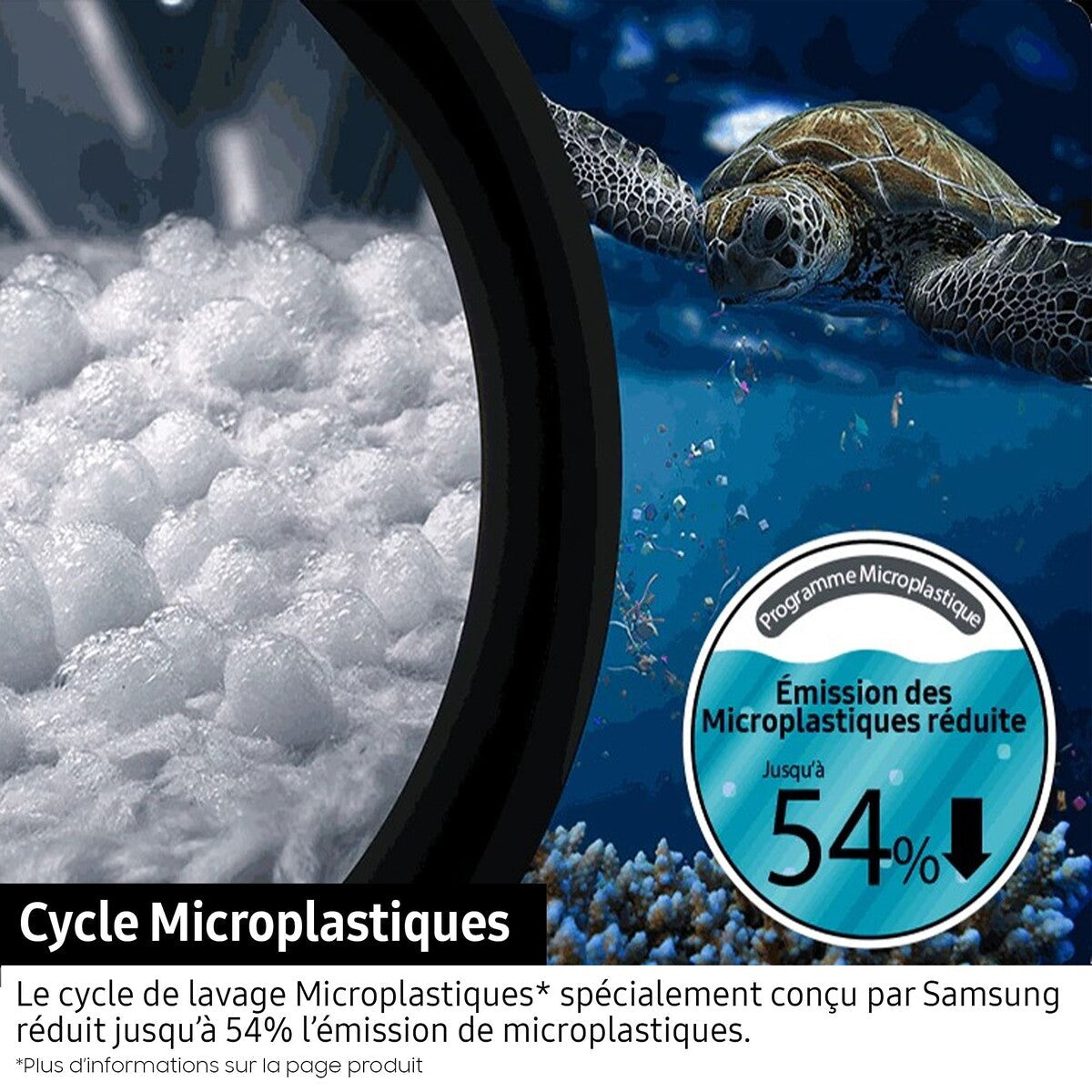Lave-linge séchant Samsung WD10HG6U34BEU3 Blanc
