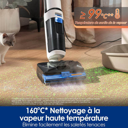 Tineco FLOOR ONE S6 Stretch Steam Aspirateur-laveur avec fil humide et sec tout-en-un